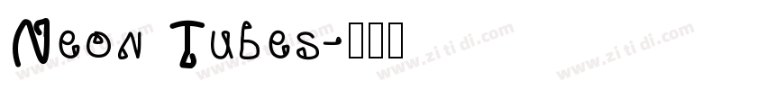 Neon Tubes字体转换